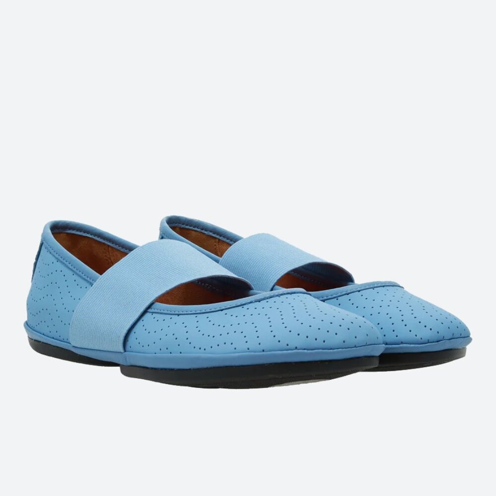 New Camper "Right Nina" ballet flat in blue leather size EU41 US10